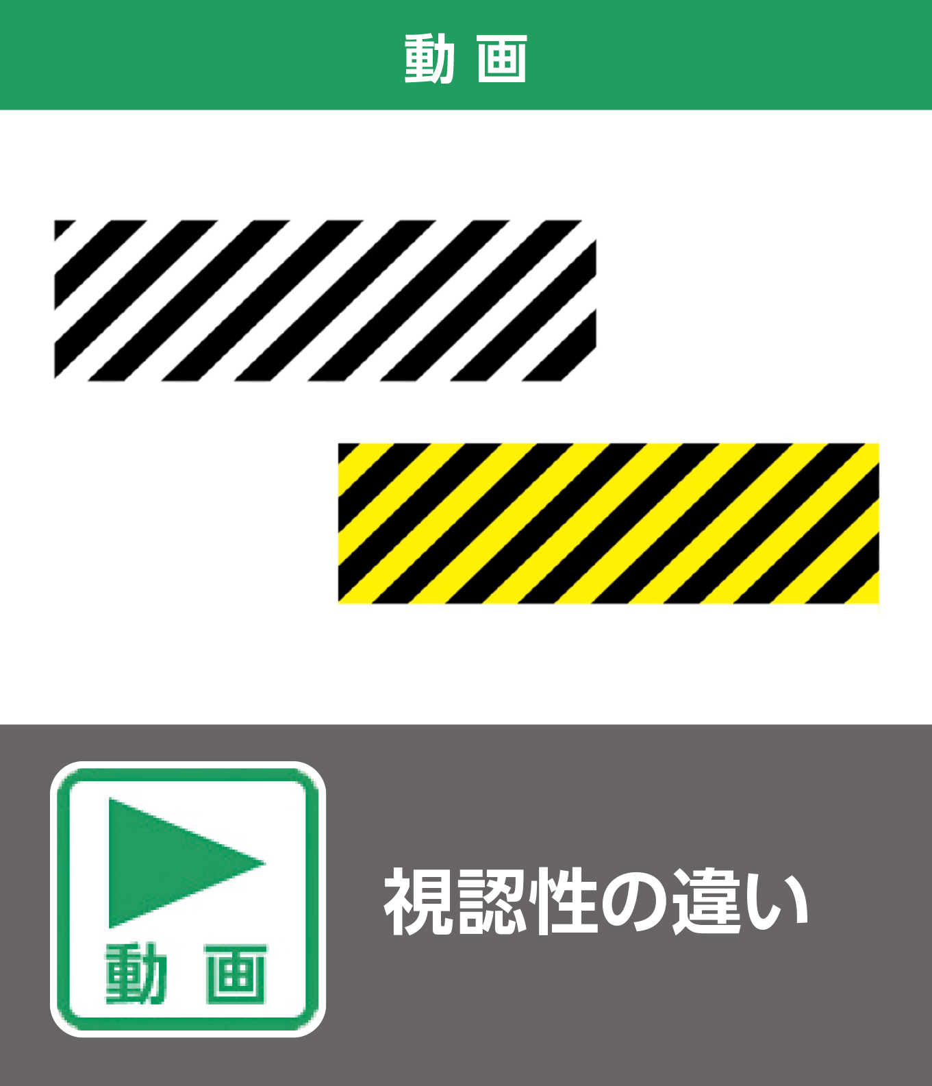視認性の違い（動画）
